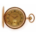 Gold-Taschenuhr A. Lange & Söhne um 1920 14 kt. GG-Gehäuse mit Nr. 59537 und 3 Deckel, Sprungdeckel,