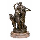Bronze nach Claude Michel Clodion (1738 Nancy - 1814 Paris) "Triumph des Bacchus", Ende 19. Jh.