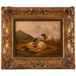 Gemälde Eugene Joseph Verboeckhoven 1799 Warneton/Westflandern - 1881 Schaerbeek "Schafe im
