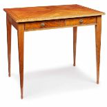 Kleiner Louis-XVI-Tisch, Frankreich Ende 18. Jh. Esche u. Rosenholz furn., ornament. Stäbchenin-