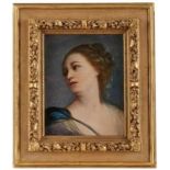 Gemälde Bildnismaler 18. Jh. "Damenportrait" Öl/Lwd.(doubl.), 26,5 x 20 cm, Fragment