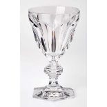 13-tlg. Gläsergarnitur Baccarat, Frankreich 20. Jh. Kristallglas mit Facetteschliff. Bestehend