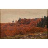 Gemälde Nelson G. Kinsley 1863 Canton - 1945 Kronberg "Herbstlandschaft" u. li. sign. Kinsley Öl/