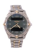 Breitling, Aerospace, ref. F65062, a titanium bracelet wristwatch,   no. 12839, circa 1998, quartz