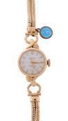Rolex, Precision, a lady's 18 carat gold bracelet wristwatch,   no. 09529, hallmarked London 1959,
