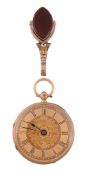 Edwards  &  Brookes, an 18 carat gold open face pocket watch,   no. 21689, hallmarked Chester 1897,