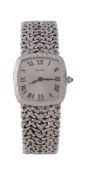 Piaget, ref. 123458, a lady's 18 carat white gold bracelet wristwatch,   no. 9231 N21, manual wind