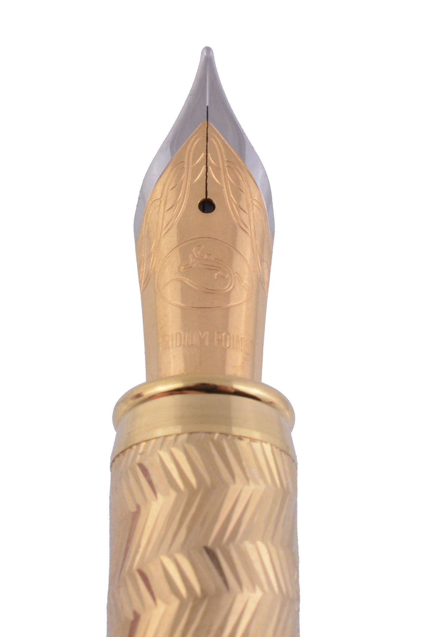 Sheaffer, Award, a brushed steel fountain pen,   with a brushed steel cap and barrel, the nib - Image 2 of 3