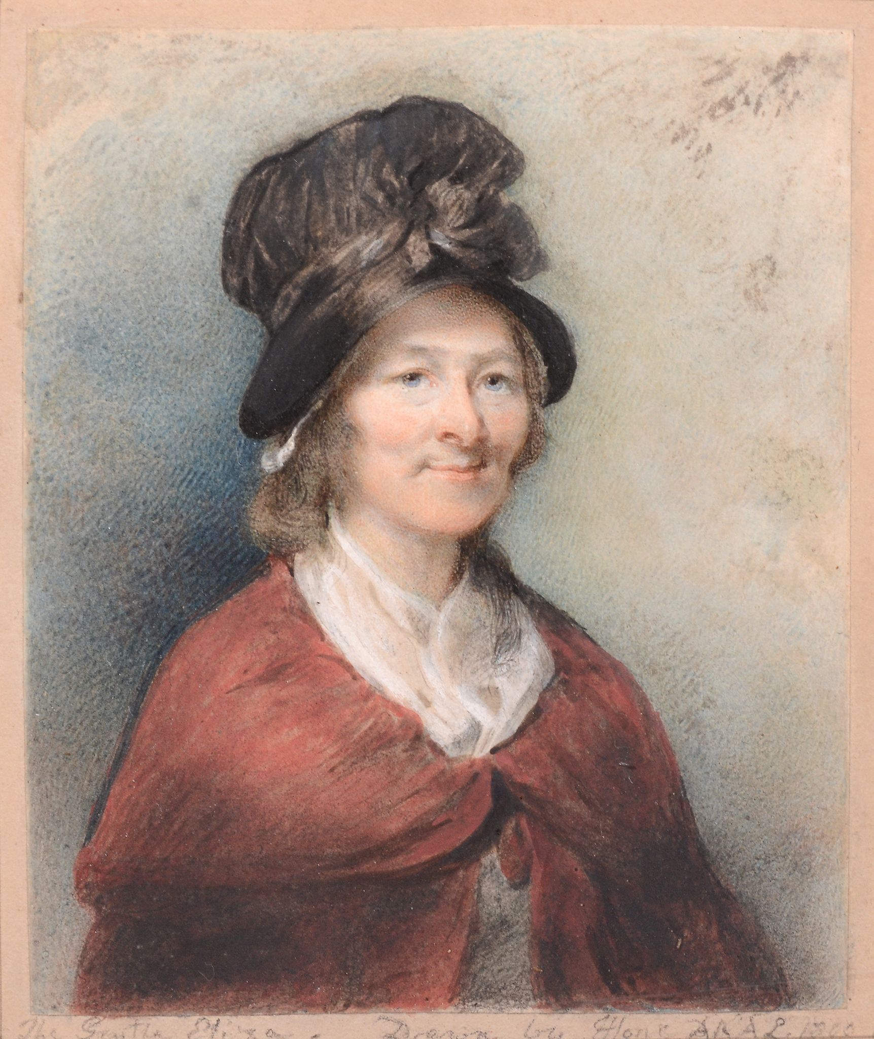 Horace Hone, ARA (1756-1825), portrait entitled  The Gentle Eliza  ,    wa tercolour on paper, - Image 3 of 4