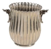An Italian silver coloured wine cooler,   1944-68 .800 standard, retailed by T. Vespasiani, Rome,