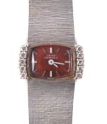Girard Perregaux, ref. 371GA 60, a lady's 18 carat white gold bracelet wristwatch,   manual wind