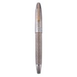 Sheaffer, CP4, a limited edition silver fountain pen,   no. 0324/1865, the cap and barrel with