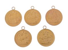 Five jewellers copy coins  , 40g  IMPORTANT: This lot is subject to VAT and the buyer must pay VAT