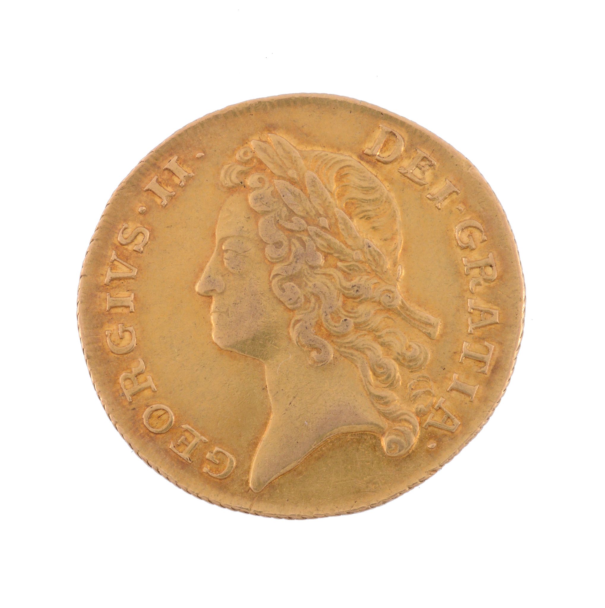 George II, gold Two Guineas 1739 (S 3668).   Good very fine - Image 2 of 2