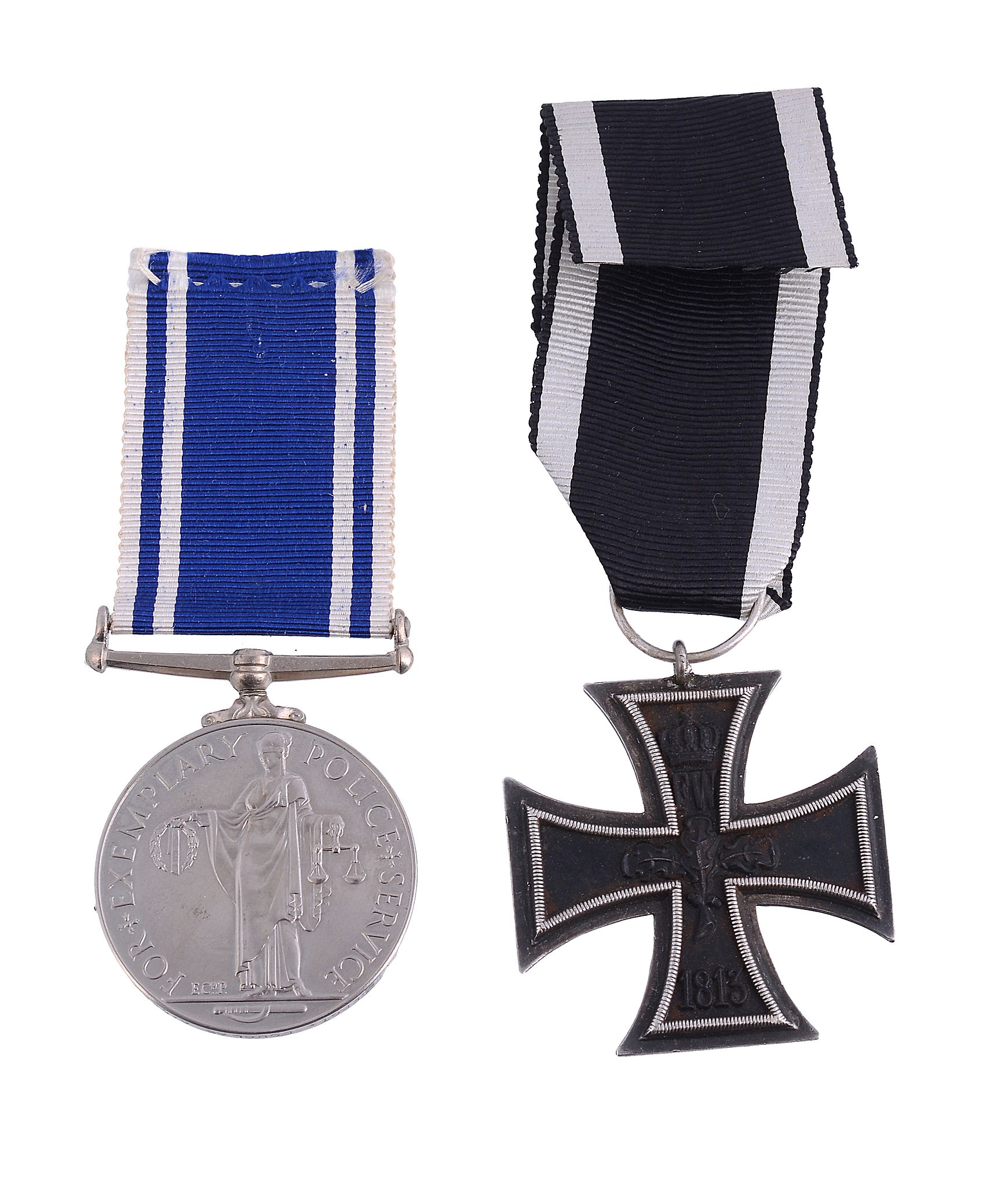 Germany, Great War Iron Cross;   Great Britain, Police LSGC medal to Sergt. Douglas A. Reed. (2) - Image 2 of 2