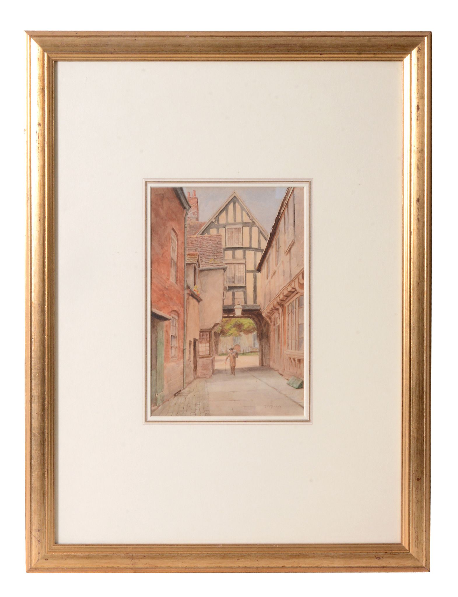 Thomas Nicholson Tyndale (1860-1930) - Evesham,Worcester  Watercolour Signed lower right 26 x 18 - Image 5 of 5