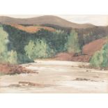 Norman Wilkinson (1878-1971) - The River Dee  Watercolour, with traces of graphite, on wove paper