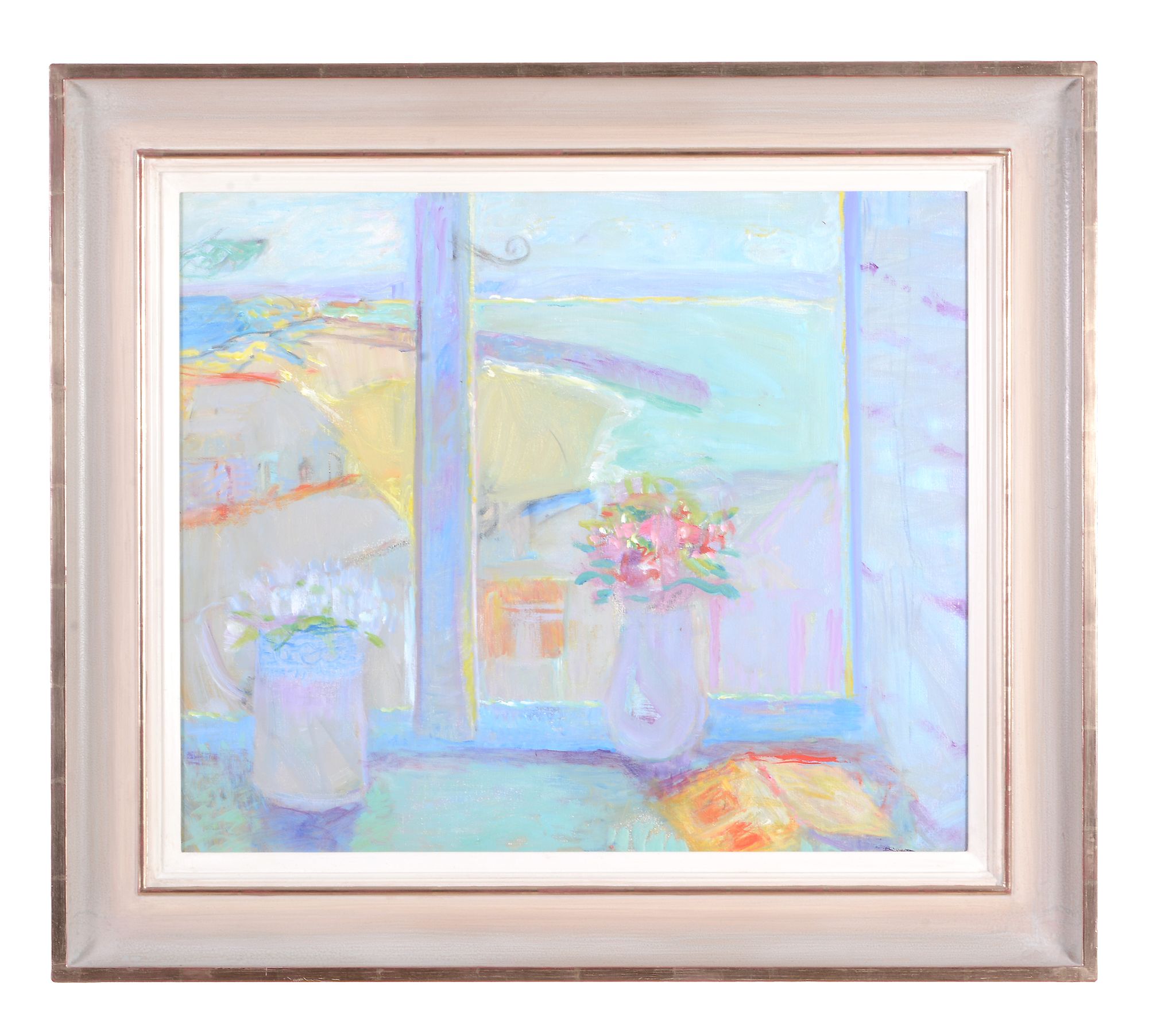 Rose Hilton (b.1931) - Window at St. Ives  Oil on canvas Signed and titled on reverse 51 x 61 cm.(20 - Image 2 of 3
