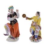 A Meissen figure of a 'Japanese Dancing', 20th century   A Meissen figure of a 'Japanese Dancing',