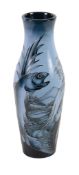 Trout, a Moorcroft 120 vase, designed by Philip Gibson, in a blue colourway   Trout, a Moorcroft 120