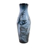 Trout, a Moorcroft 120 vase, designed by Philip Gibson, in a blue colourway   Trout, a Moorcroft 120