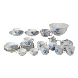 A Meissen part tea and coffee service, mid 18th century   A Meissen part tea and coffee service,