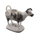 A Glamorgan Pottery cow-creamer, circa 1830   A Glamorgan Pottery (Baker, Bevans  &  Irwin) cow-