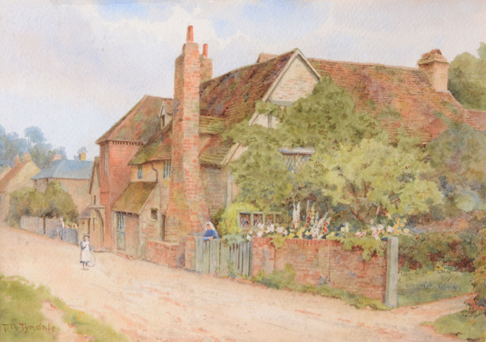 Thomas Nicholson Tyndale (1860-1930) - Evesham,Worcester  Watercolour Signed lower right 26 x 18 - Image 2 of 5