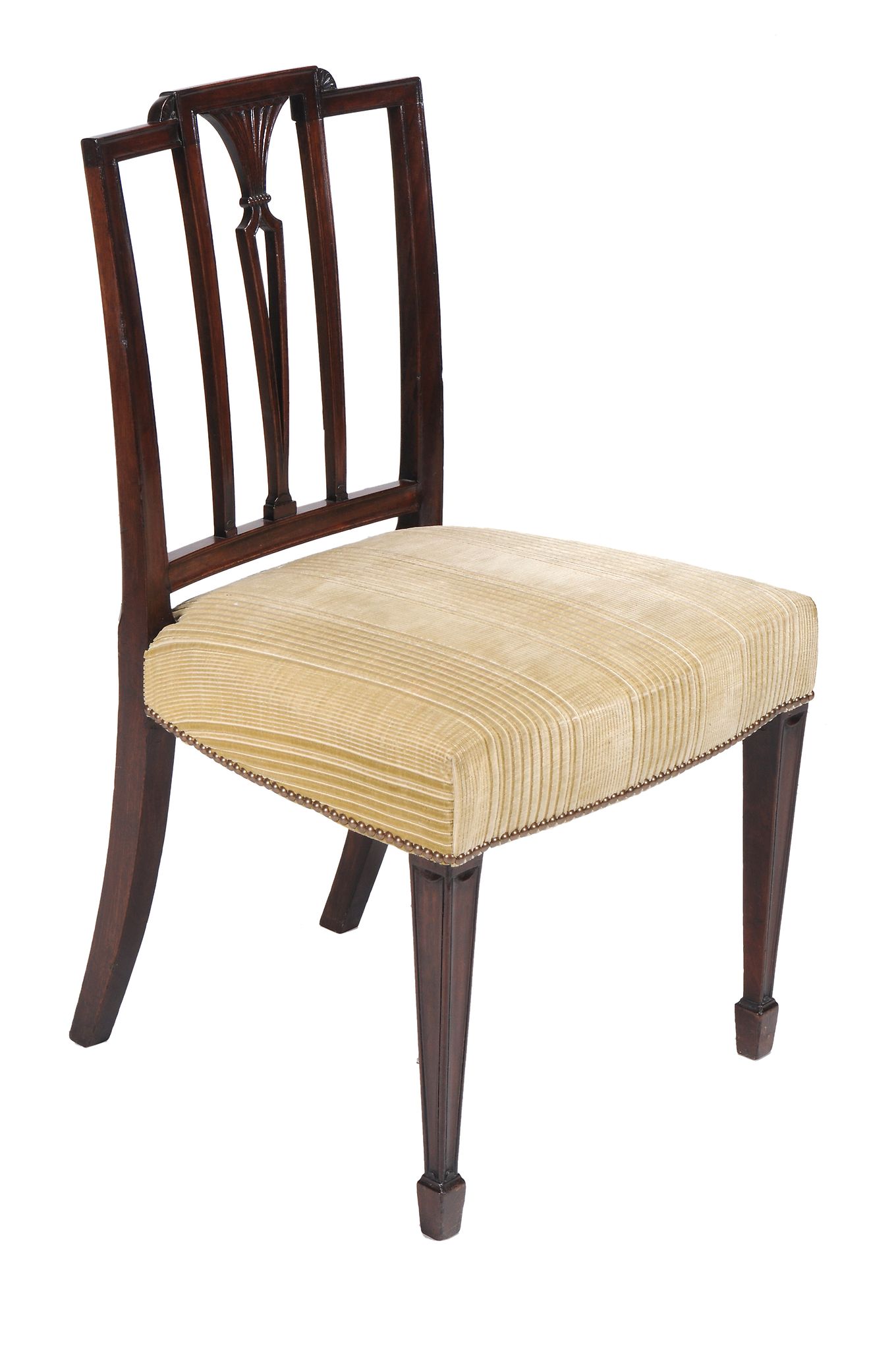 A harlequin set of sixteen Sheraton style dining chairs  , late 19th/early 20th century, to include - Image 3 of 3