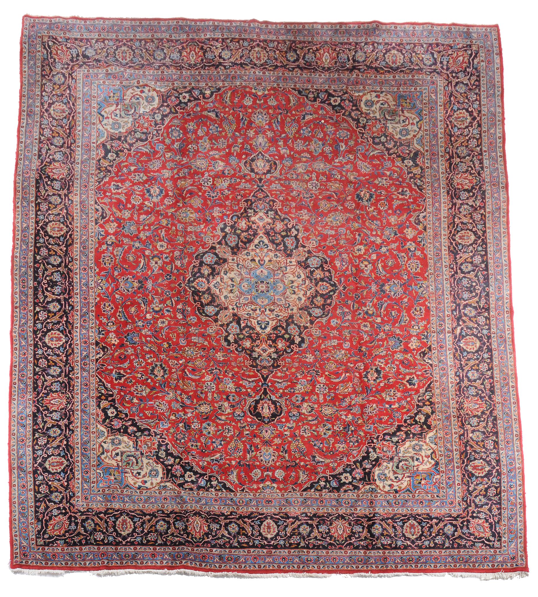 A Kashan carpet  ,  approximately 384 x 297cm
