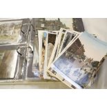 Two albums of mid to late 20th Century postcards  , a quantity of loose postcards and two empty