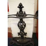 A cast iron stick stand  , 19th century