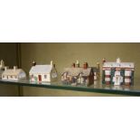 Nine W.H.Goss model Cottages,   to include 'Old Maids' Cottage at Lee, Devon' RdNo 622406, 'Model