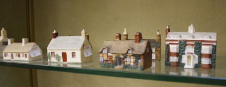 Nine W.H.Goss model Cottages,   to include 'Old Maids' Cottage at Lee, Devon' RdNo 622406, 'Model