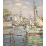 Andre Beronneau (French, 1896 - 1973) 'Salins d'hyeres' Oil on canvas Signed lower right 45cm x