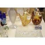 A quantity of 20th Century glassware and other decorative items