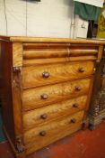 A Scottish mid 19th century mahogany chest of drawers