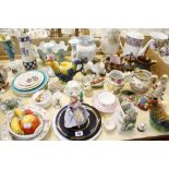 A quantity of decorative ceramics   to include Wade, Royal Crown Derby etc