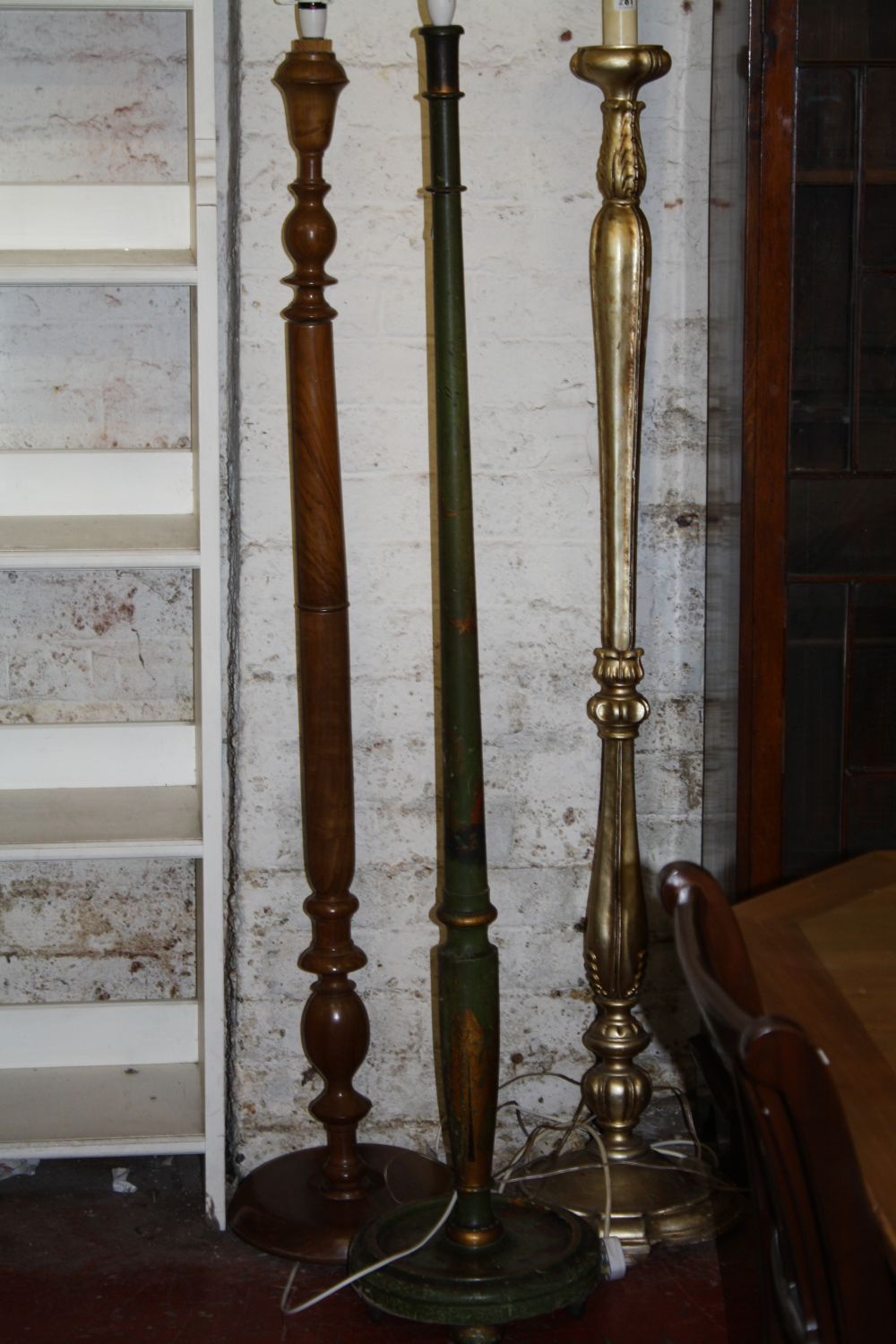 Two standard lamps and another (sold as parts) - Image 2 of 2