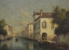 Continental School (20th Century) Venice  Oil on canvas Signed Bouvard lower right 26cm x 34.5cm (