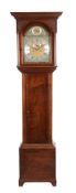 A George III mahogany eight-day longcase clock, John Agar, York,   late 18th century, the four