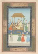 An Indian painting , painted on both sides   An Indian painting  , painted on both sides, one with