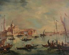 After Francesco Guardi (1712-1793) - View of San Giorgio Maggiore with the Giudecca and the Zitelle,