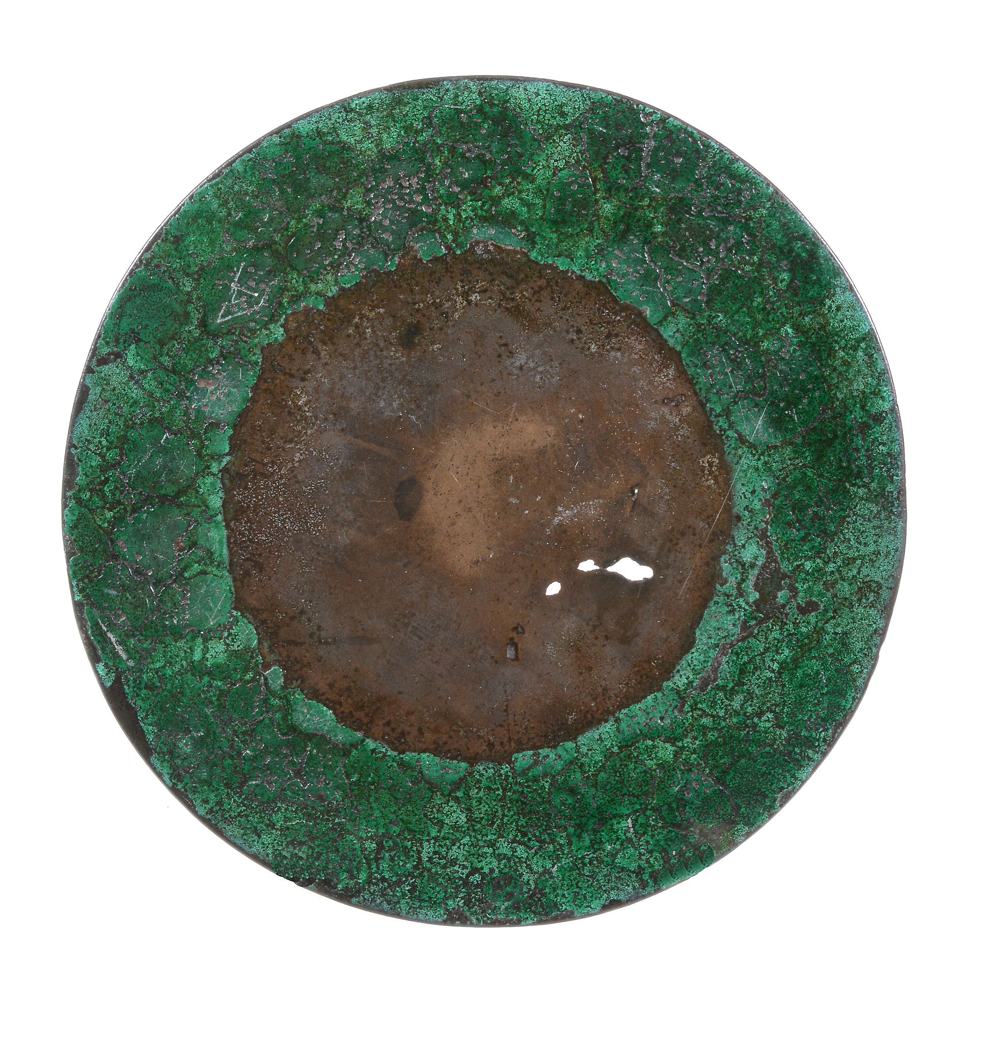 A Chinese bronze mirror , Tang Dynasty or later, 13.3cm diam.   A Chinese bronze mirror  , Tang - Image 2 of 2