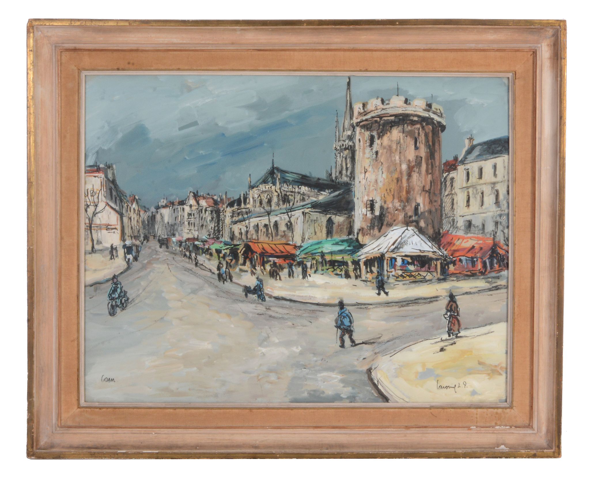 L. P. Robert Lavoine (1916-1999) - Caen  Watercolour and gouache Signed and titled  50.5 x 65 cm.( - Image 2 of 3