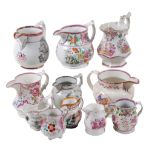 A miscellaneous selection of British pottery jugs   A miscellaneous selection of British pottery