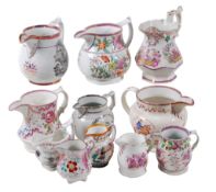 A miscellaneous selection of British pottery jugs   A miscellaneous selection of British pottery