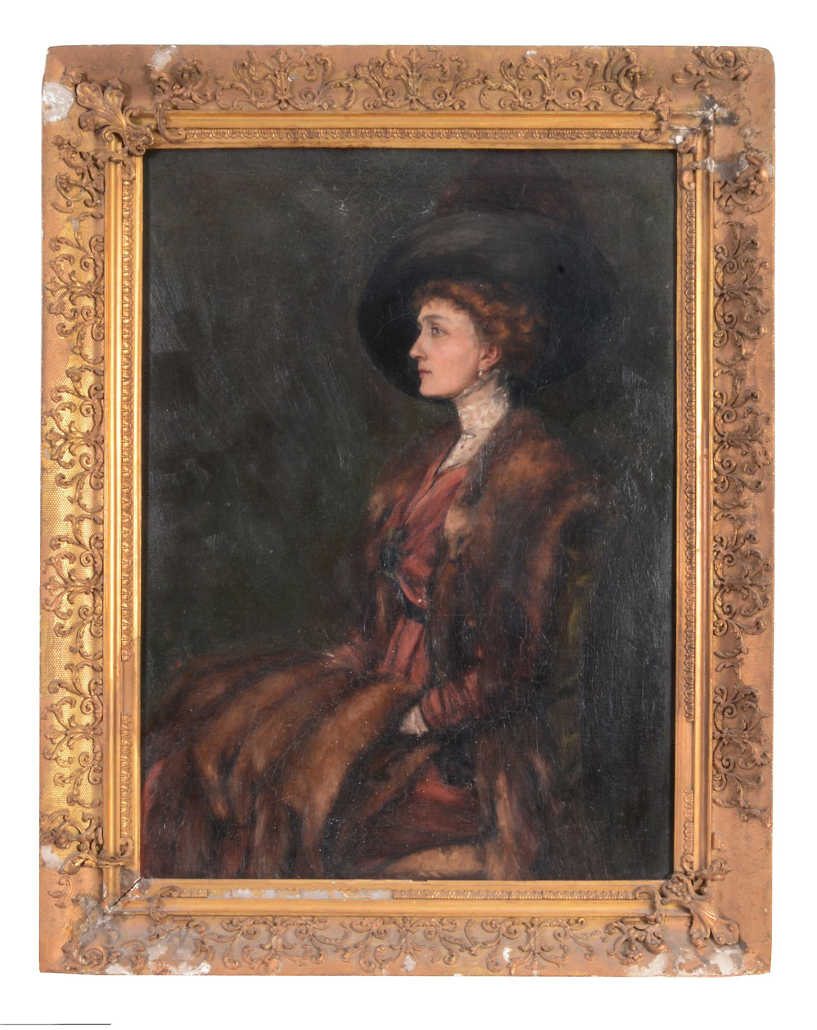 English School (19th Century) - Portrait of a lady, traditionally understood to be Vesta Tilley ( - Image 2 of 2