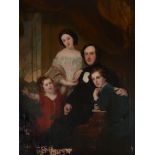 English School (19th Century) - Samuel and Rosetta Moses and their children; Rosetta Moses and