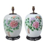A pair of Chinese poreclain vases, 20th century   A pair of Chinese poreclain vases,   20th century,